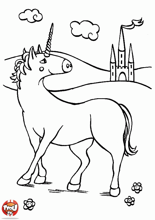 Jednorożec, pegaz kolorowanki